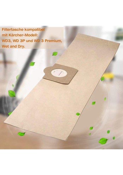 Wd3 WD3P Islak ve Kuru Elektrikli Süpürge ile Uyumlu 10'lu Paket Filtre Du Çanta (Yurt Dışından) fiyatları