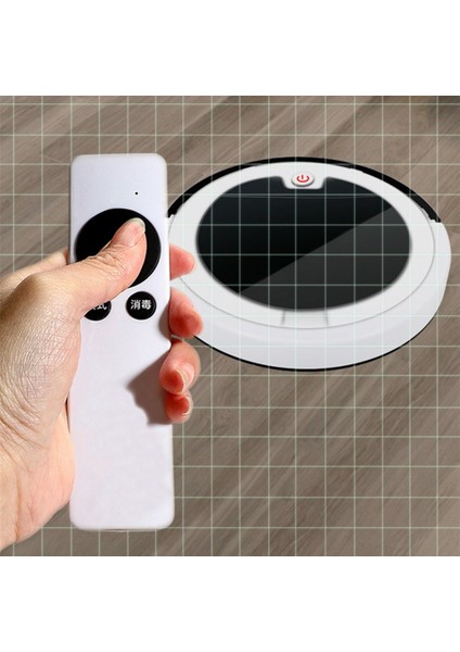 Şarj Edilebilir Akıllı Robot Süpürge 3'ü 1 Arada Otomatik Akıllı Süpürme Kuru Islak Paspas Güçlü Emiş Plastik (Beyaz) B (Yurt Dışından)