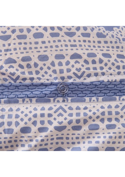 Soft Bumbac Çift Kişilik Nevresim Takımı - Mavi