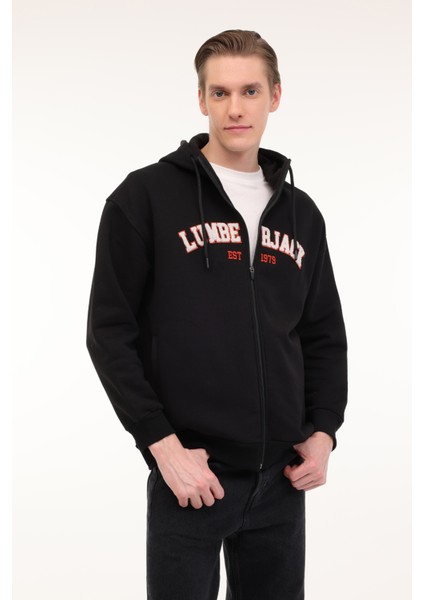 ml Uneg 18ID-10 4pr Siyah Erkek Eşofman Üstü