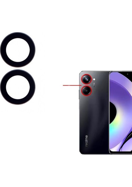 Realme Uyumlu 10 Pro 4g Kamera Lensi Cam RMX3663, RMX3660, RMX3661