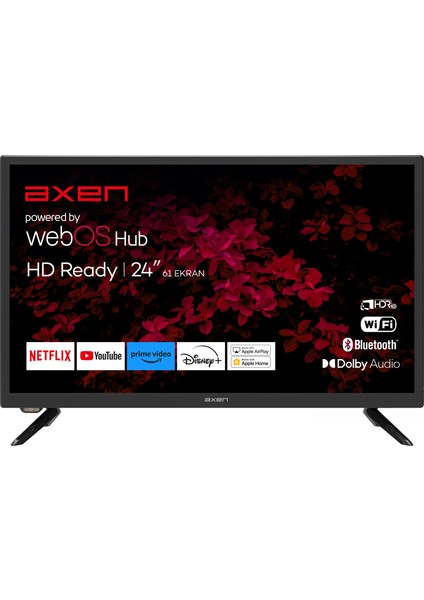 AX24LEDI262C-S  24'' 60 Ekran Uydu Alıcılı HD Ready webOS Smart LED Tv