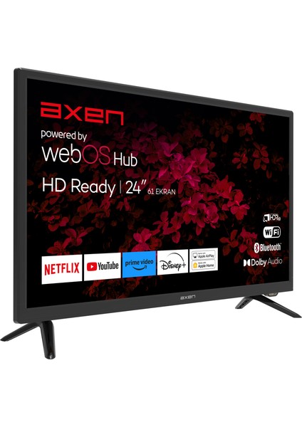 AX24LEDI262C-S  24'' 60 Ekran Uydu Alıcılı HD Ready webOS Smart LED Tv