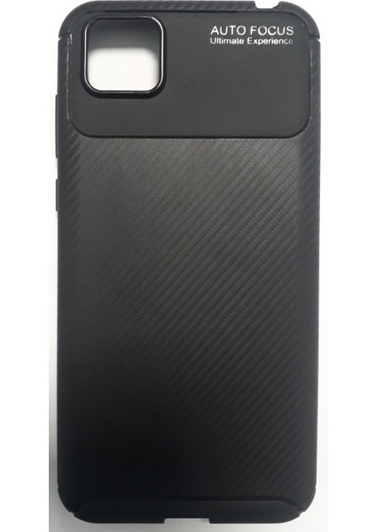 Huaweı Y5P Karbon Görünümlü Dayanıklı Şık Lüx Silikon Kılıf