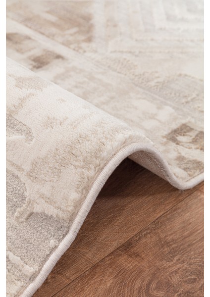 Lynosse Bej Yumuşak Konforlu Halı P0958