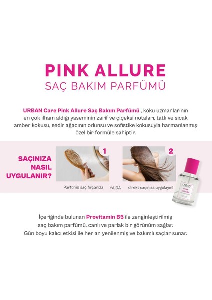 URBAN Care Pink Allure Saç Bakım Parfümü 50 ml