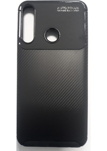 Huaweı Y6P Karbon Görünümlü Dayanıklı Şık Lüx Silikon Kılıf