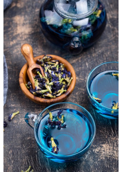 Çay Butterfly Pea Flower Tea Mavi Kelebek Sarmaşığı Çayı Deluxe Seri 25 gr