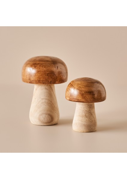 Mushroom Dekoratif Obje Naturel (12X15 Cm)