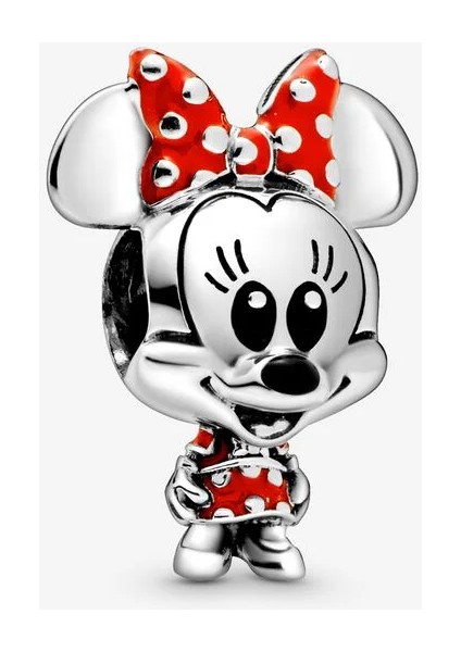 Disney, Puantiye Fiyonklu ve Elbiseli Minnie Charm 798880C02