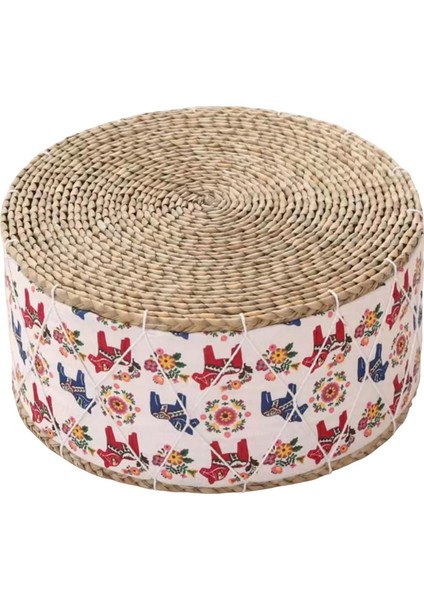 Saman Meditasyon Minderi Meditasyon Dua Çay Töreni At Desenli Oturma Minderi (Yurt Dışından)