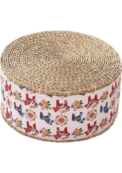 Saman Meditasyon Minderi Meditasyon Dua Çay Töreni At Desenli Oturma Minderi (Yurt Dışından)