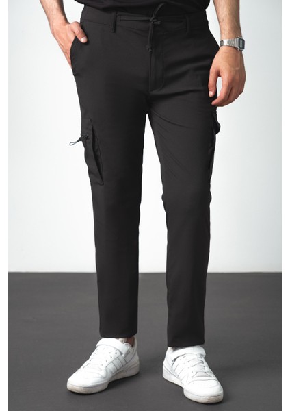 Jogger Pantolon Bel ve Paça Lastikli Cep Detaylı PNT2340