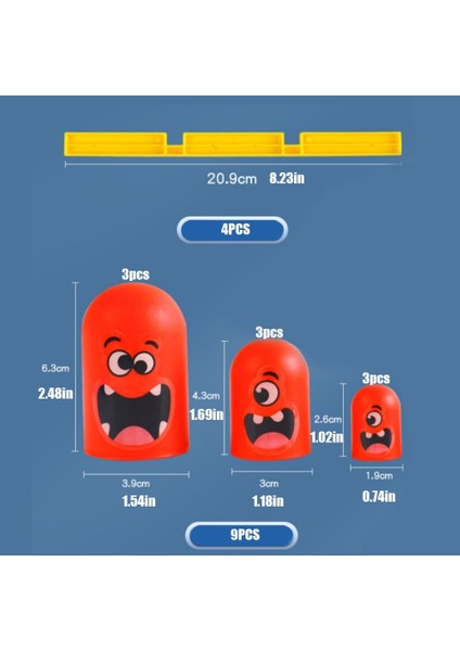 Çocuk Tic-Tac-Toe Matryoshka Bebek Ebeveyn-Çocuk Interaktif Oyuncak (Yurt Dışından)