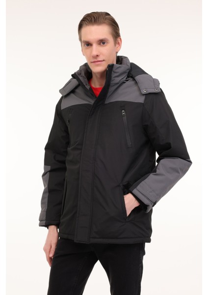 ml All Long Coat 4pr Siyah Erkek Uzun Kaban