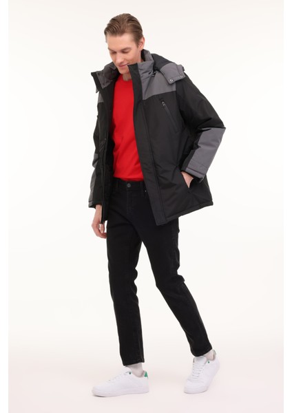 ml All Long Coat 4pr Siyah Erkek Uzun Kaban modelleri