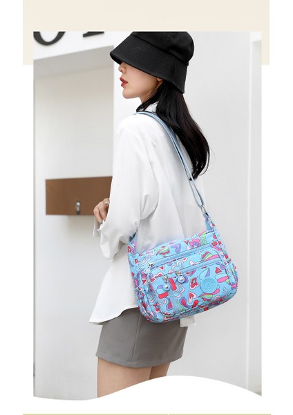 Baskılı Naylon Omuz Çantası Kanvas Kadın Çantası (Yurt Dışından) fiyatları