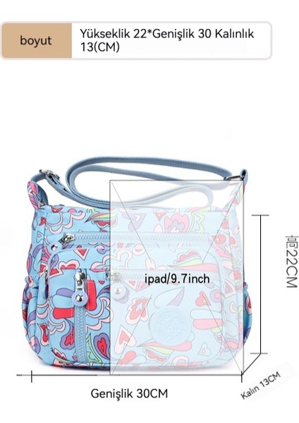 Baskılı Naylon Omuz Çantası Kanvas Kadın Çantası (Yurt Dışından) indirimleri