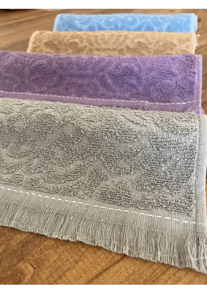 4'lü Pamuklu 30 x 50 cm El Havlusu Saçaklı modelleri
