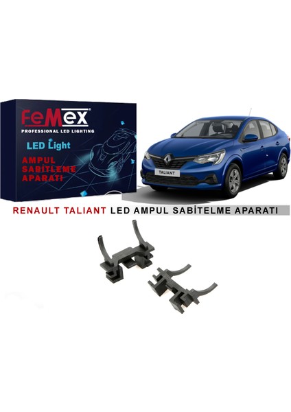 Renault Talıant H7 LED Ampul Uzun Far Tutucu Sabitleme Aparatı