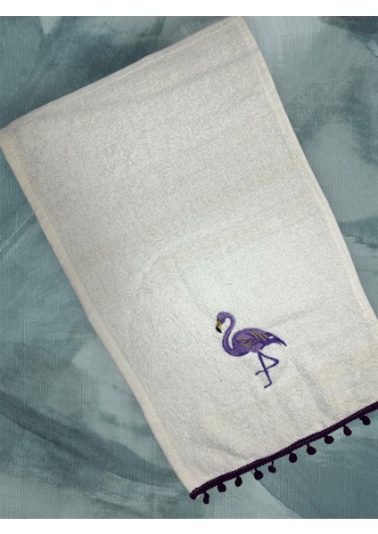 30X50 Flamingo Desenli Mutfak Havlusu
