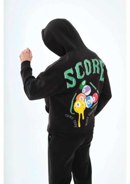 Sweat Score Baskı Siyah