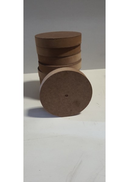13 cm Çapında, Merkez Noktası Işaretli 18 mm Mdf Disk