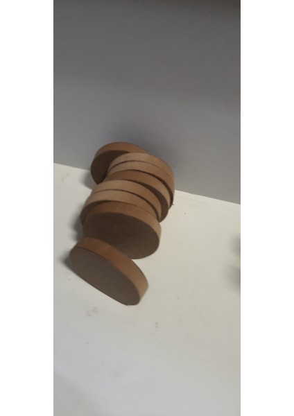 13 cm Çapında, Merkez Noktası Işaretli 18 mm Mdf Disk