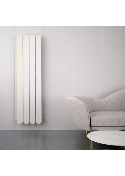 Magico Dikey Alüminyum Radyatör Modern Tasarım Beyaz 180X49,5 cm