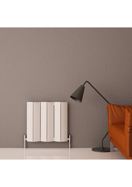 Nixie Yatay Alüminyum Radyatör Modern Tasarım Beyaz 60X62,5 cm