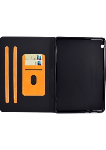 Huawei Mediapad T5 Deri Haki Tablet Kılıfı (Yurt Dışından)