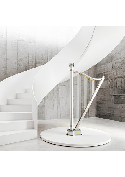 Adagio Dikey Paslanmaz Çelik Radyatör Modern Tasarım Satine 200X115 cm
