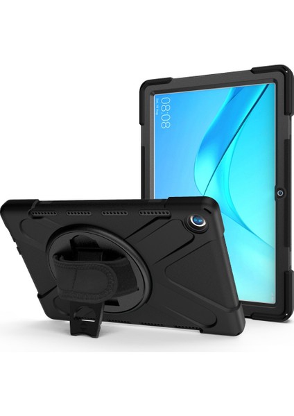 Renkli Silikon + Pc Kılıfı Huawei Mediapad M5 10.8 Siyah (Yurt Dışından)
