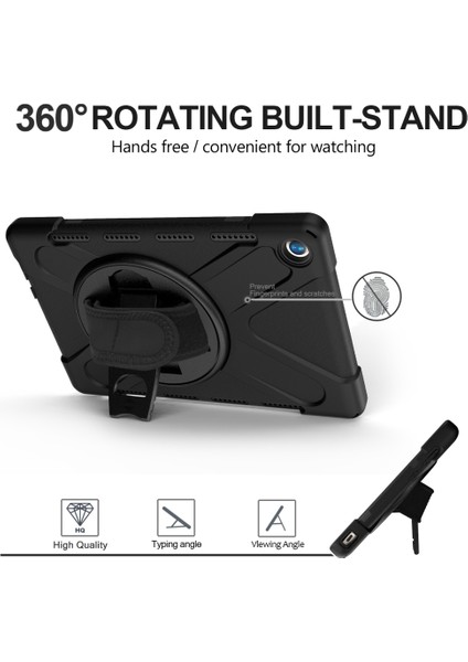 Renkli Silikon + Pc Kılıfı Huawei Mediapad M5 10.8 Siyah (Yurt Dışından)