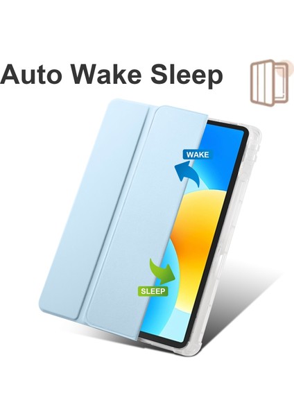Huawei Matepad 11.5 2023 Buz Mavisi Için Akıllı Deri Tablet Kılıfı (Yurt Dışından)