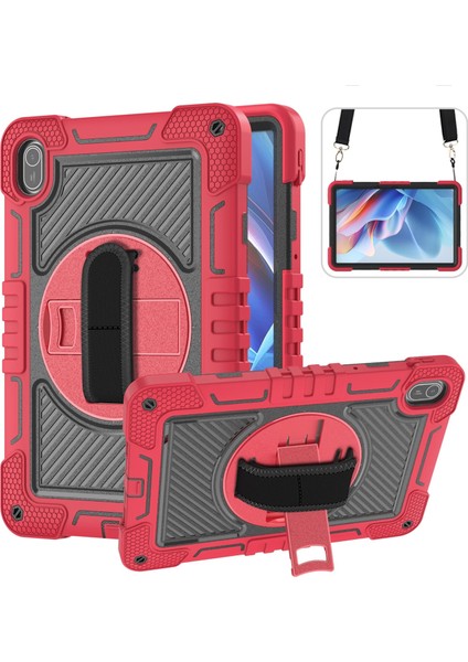Huawei Matepad Se 11 Kırmızı + Siyah Için Pc + Silikon Tablet Kılıfı (Yurt Dışından)