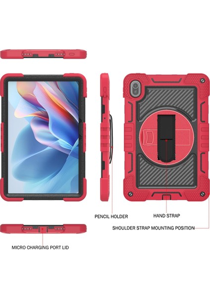 Huawei Matepad Se 11 Kırmızı + Siyah Için Pc + Silikon Tablet Kılıfı (Yurt Dışından) modelleri