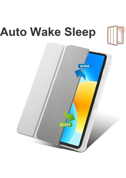 Huawei Matepad 11.5 2023 Gri Için Akıllı Deri Tablet Kılıfı (Yurt Dışından)