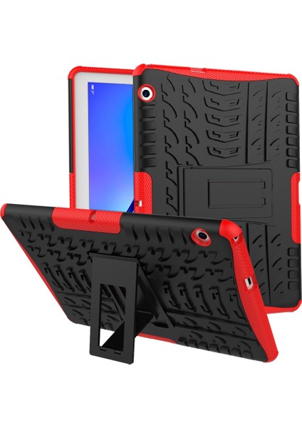 Huawei Mediapad T3 10 Kırmızı Için Tpu+Pc Koruyucu Kılıf (Yurt Dışından)