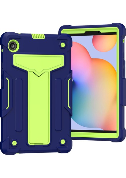 Huawei Matepad T8 Lacivert+Yeşil Için T Şekilli Tutucu Kılıf (Yurt Dışından)