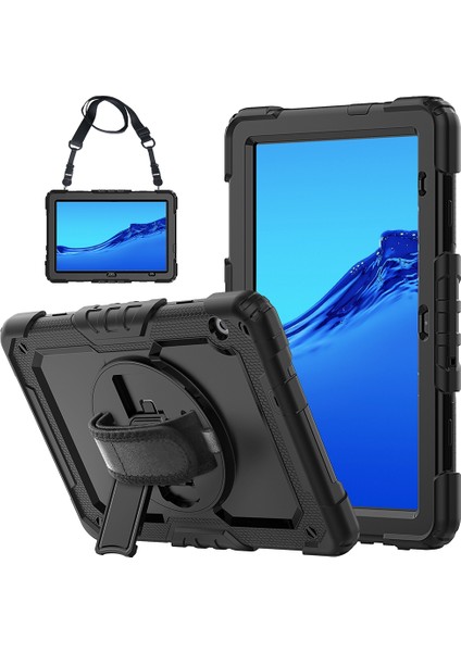 Huawei Mediapad T5 Siyah Için Tutuculu Koruyucu Kılıf (Yurt Dışından)