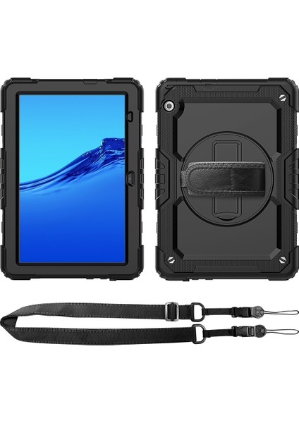 Huawei Mediapad T5 Siyah Için Tutuculu Koruyucu Kılıf (Yurt Dışından)