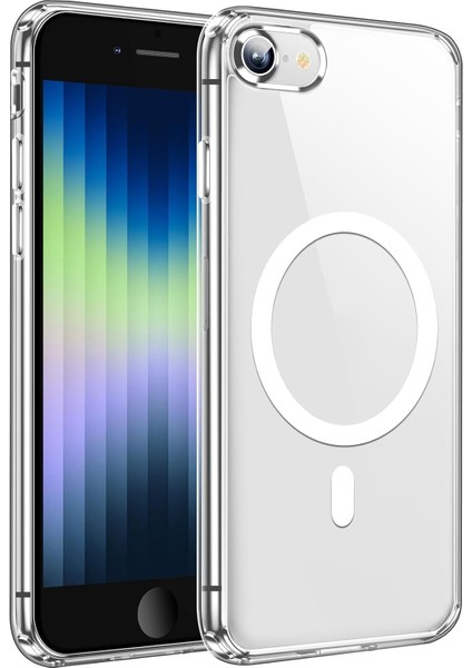 Kılıfmania Apple iPhone 7 Kılıf Magsafe Kablosuz Şarj Destekli Şeffaf Silikon Kapak