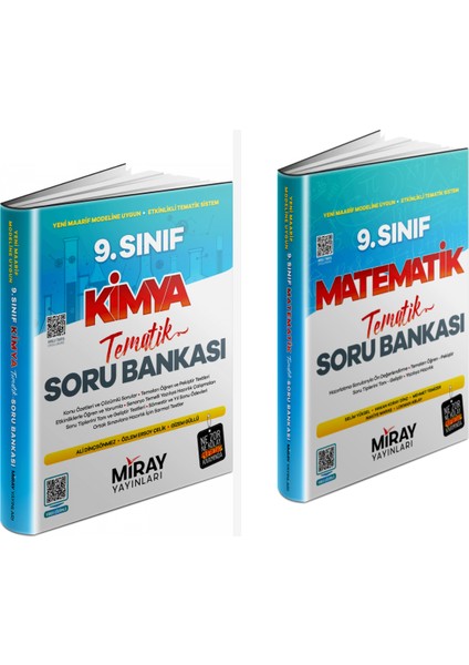 2025 9. Sınıf Matematik - Kimya Tematik Soru Bankası 2'li Set