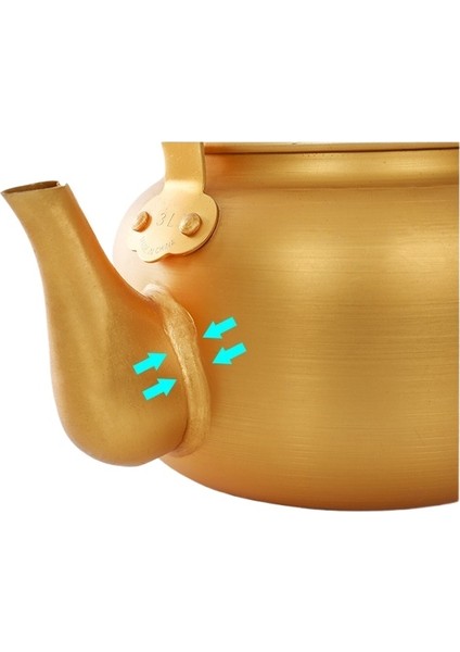 6l Sarı Alüminyum Pot Çaydanlık (Yurt Dışından)
