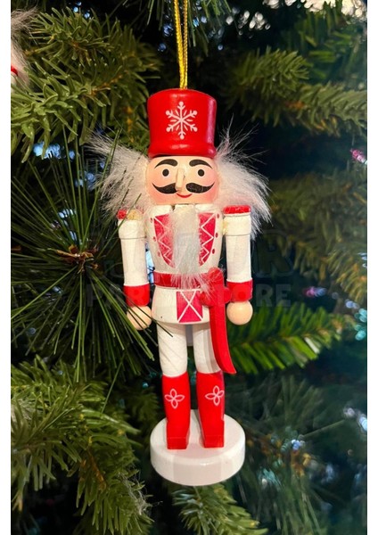 Tekno Trust Yılbaşı Ağacına Asılan Fındıkkıran 5'li 13 cm Kurşun Asker Nutcracker Yılbaşı Yeni Yıl Dekoru