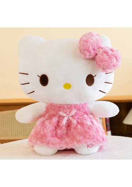 Sanrio Bebek Melody Peluş Oyuncak Kt Kedi Bebek Kızlar Için Gül Kadife 45CM (Yurt Dışından)