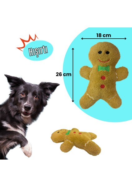 Havrika Yıllar Köpek Oyuncak Seti Köpek Atkısı S M L Hışırtılı Peluş Kurabiye Vikvikli Peluş Şeker