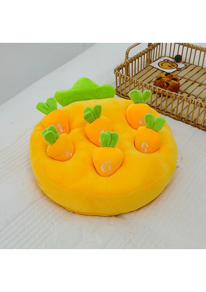 Mutlu Meyve Cenneti Yastık Havuç Çekerek Çocuk Eğitici Ebeveyn-Çocuk Peluş Oyuncak Bebek Yastık 40 cm (Yurt Dışından)