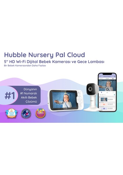 Nursery Pal Cloud Bebek Kamerası + 59S X5 Strelizasyon Çubuğu